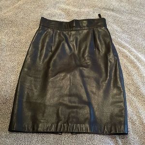 Danier High Waisted Leather Skirt